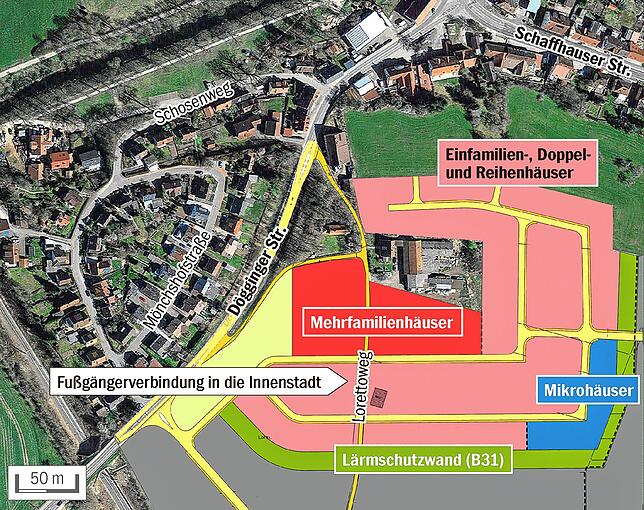 Quelle: Stadt Hüfingen, google earth / SÜDKURIER-Grafik: Steller