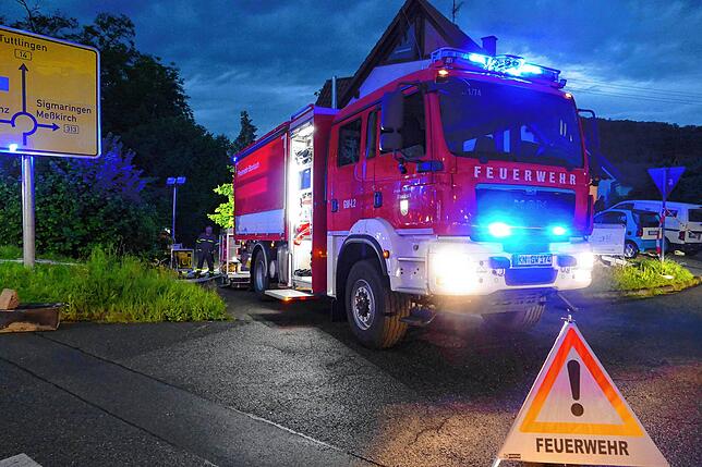 Bild 3: Bilder der heftigen Überflutungen des Unwetters in Stockach