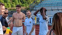 Nicht zu fassen: Lamin Kanteh und der SV 08 Laufenburg II retten sich trotz des 1:3 beim FC Tiengen 08 vor dem Abstieg.
