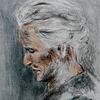 Eines der sieben im neuen Glossenband von M.M. Jung abgedruckten Porträts alter Menschen aus dem Wiesental, gemalt und gezeichnet von ...