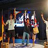 Bei der Siegerehrung der Freestyle WM in Prag freut sich Patrick Bäurer (links) aus Blumberg-Hondingen über die Vizeweltmeisterschaft. ...