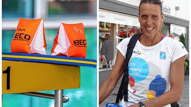 Uta Bösinger (links) ist bei verschiedenen Grundschulen unbefristet angestellt und gibt Schwimmunterricht. Ein Brief von Winfried ...