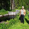 Im Clinch mit den Behörden: Richard Eschbach (links), mit Thomas Bächle von der IG Kleine Wasserkraft Südschwarzwald-Hochrhein am ...