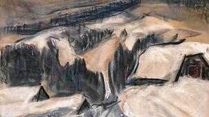 Unser Bild zeigt das Werk „Winter auf dem Dachsberg“ von Roswitha Herrmann. Die Gemeinde möchte eine Stiftung gründen. Bild: Margret Köpfer