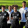 Die Neuzugänge und Trainer (von links): Florian Vöckt, Christian Jaensch (Co-Torwarttrainer), Ali Karaki, Torsten Ruddies (Cheftrainer), ...
