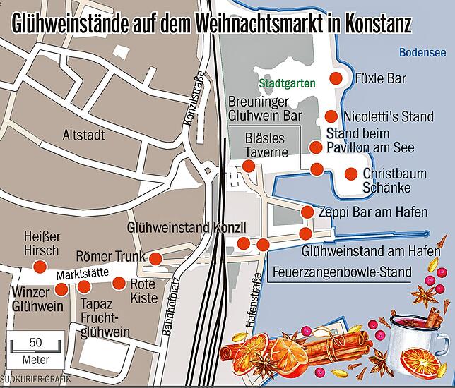 Bild 1: Wo gibt's den günstigsten Glühwein?
