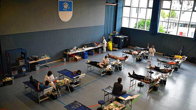 Ein regionales Blutspendezentrum hat das DRK in der Gemeindehalle Unterlauchringen eingerichtet.