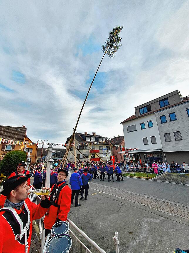 Bild 9: Bilder vom Umzug und Narrenbaumstellen in Ludwigshafen bei der Krone