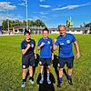 Die U17-Juniorinnen des Hegauer FV dürfen zum ersten Mal im DFB-Pokal antreten (von links nach rechts): Cora Andris (Trainerin), Luisa ...