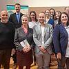 Die Beteiligten (vorne von links): Pfarrer Heinz Vogel, Susanne Wolf und Emanuel Werres (Hochschule für Musik Trossingen), Christine ...