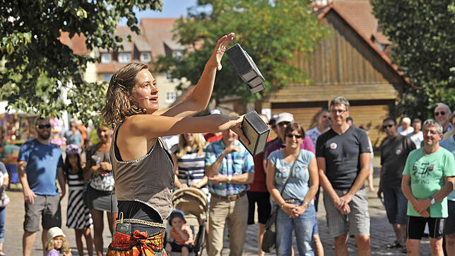 Über hundert verschiedene Künstler präsentieren am kommenden Wochenende in Bräunlingen ihre besonderen Talente: Maria die Gauklertochter ...