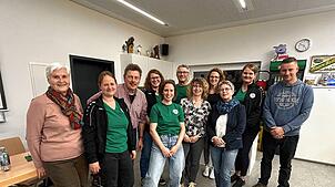 Stehen beim Turnverein Kadelburg in der Verantwortung (von links): Doris Herr, Eva Heck, Uli Hässig, Aileen Hirt, Hannah Scheuble, Otto ...