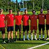 Neue Gesichter beim FC Tiengen 08: Co-Trainer Dimitri Maul (links) und Trainer Erkan Kanli (rechts) freuen sich mit dem Betreuer Lukas ...