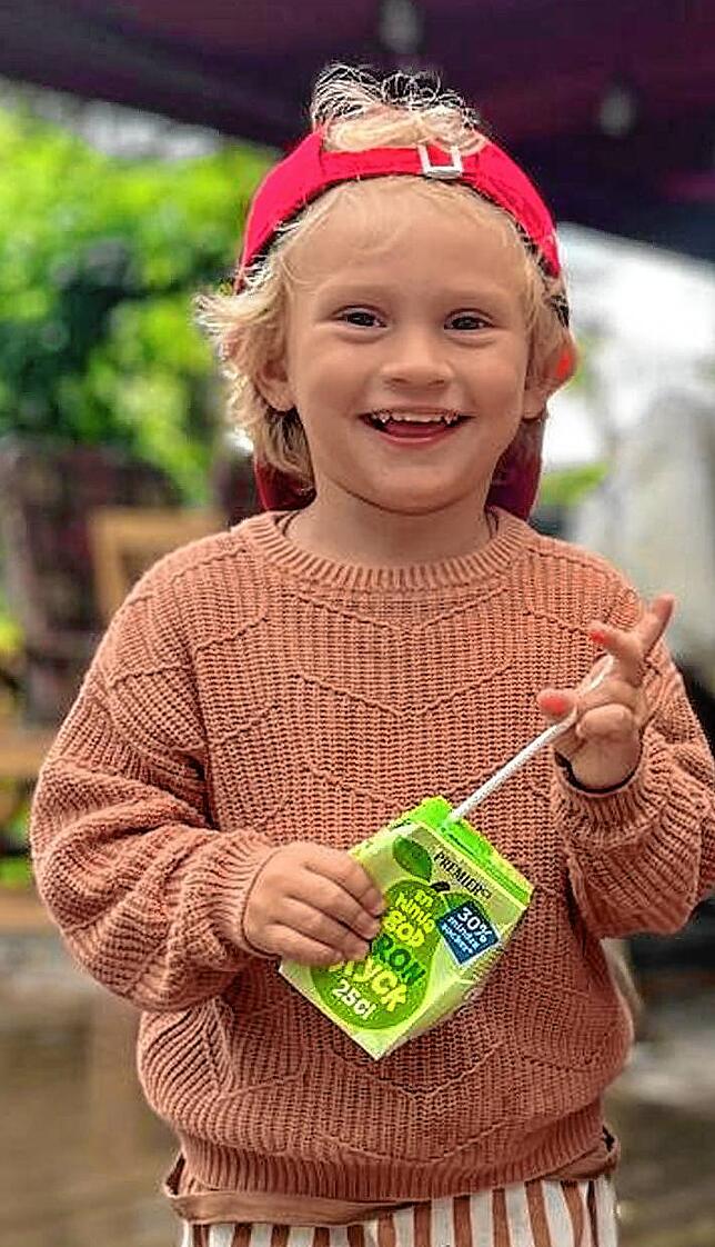 Sohn Vincent ist natürlich der größte Fan des Papas.