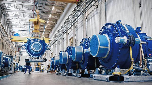 ZF-Getriebemontage im belgischen Lommel. Durch die Übernahme der Konkurrenten Hansen und der Windkraftsparte von Bosch-Rexroth ist ZF ...
