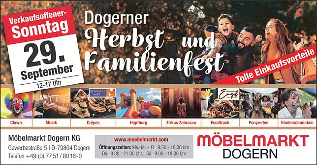 Bild 1: Herbstfest in Dogern: Der Herbst in Dogern wird erlebnisreich und bunt