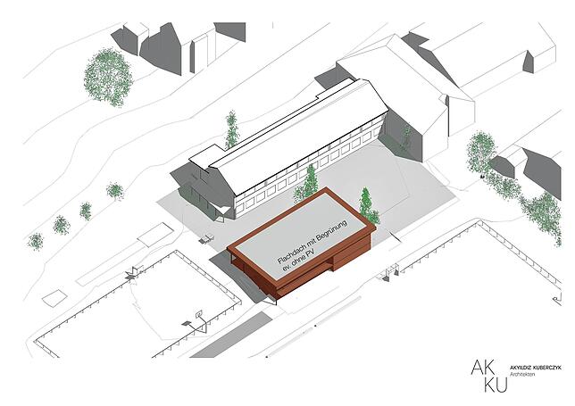 Der Gemeinderat von Öhningen legte den Standort des neuen Hauses der Vereine parallel zum Sportfeld fest.