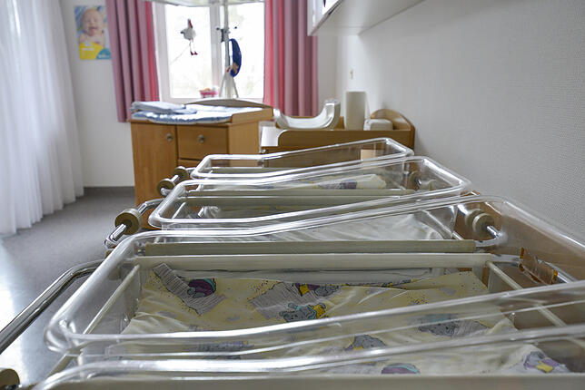 Werden künftig leer bleiben: Babybetten auf der Radolfzeller Geburtsstation.