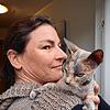 Tanja Schmidt und ihrer Nacktkatze Shiva.