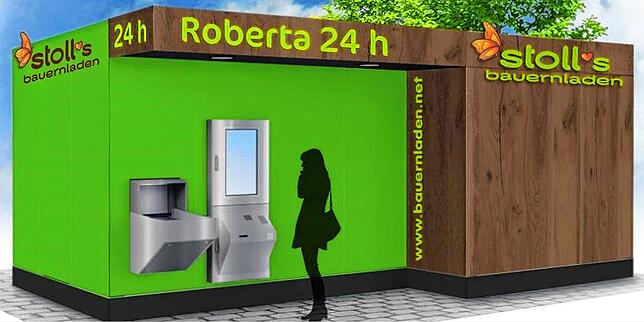 Von außen eher unscheinbar, im Inneren Hightech: So soll die neue Verkaufsstelle auf dem Aarberg aussehen.