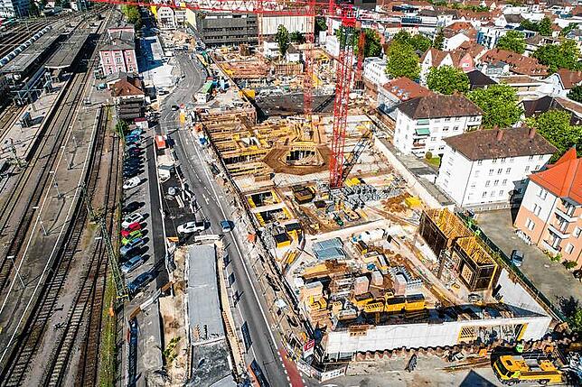 Bild 7: &bdquo;Cano zum Ersten&ldquo;: Wie sich der Bau des Singener Einkaufszentrums seit Oktober 2018 bis heute verändert