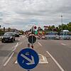 Die Sanierung der ersten Brückenseite hat begonnen. Der Verkehr wird umgeleitet und von der Kolpingbrücke in Richtung Friedrichstraße ...
