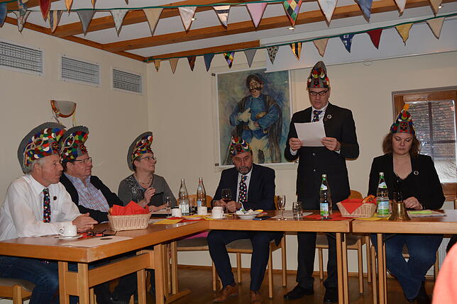 Ein Teil des Präsidiums (von links): Harald Geng, Wolfgang Ehrmann, Nicola Benz, Dietmar Bitzenhofer, Hardy Frick und Birgit Beck.