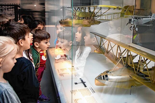 Kinderführung im Dornier-Museum.