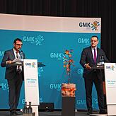 Bundesgesundheitsminister Jens Spahn und Bayerns Gesundheitsminister Klaus Holetschek bei der Pressekonferenz nach der Runde der ...