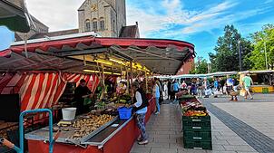 Der Wochenmarkt ist samstags und über die Sommermonate auch dienstags ein Anlaufpunkt, um regionale Produkte direkt vom Erzeuger zu ...