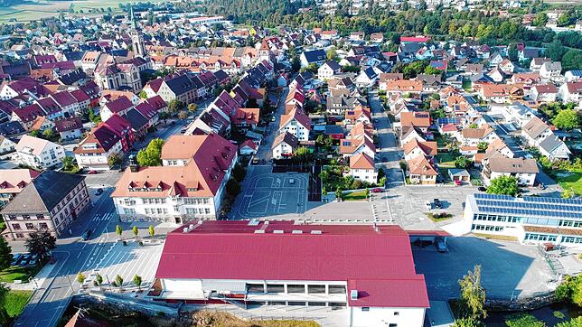 Auf das Dach der Stadthalle sollen Photovoltaik-Module, die Strom liefern sollen. Der soll vor allem in der Schule genutzt werden.