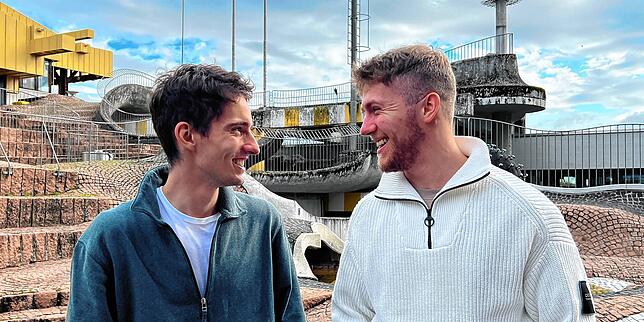 Die Studenten Tom Fimpel (links) und Marc Gierich hatten Glück. Sie haben eine Wohnung in Konstanz gefunden. Auf einen privaten ...