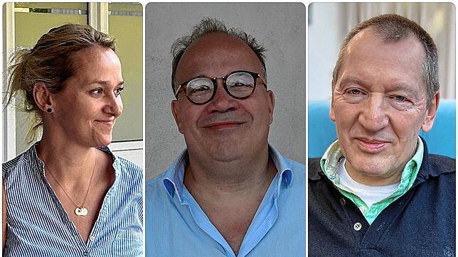 Die Gynäkologen Anne-Kathrin Birk, Bernd Bürkle und Martin Hummel (von links) eröffnen Anfang Januar 2025 eine gynäkologische Praxis in ...