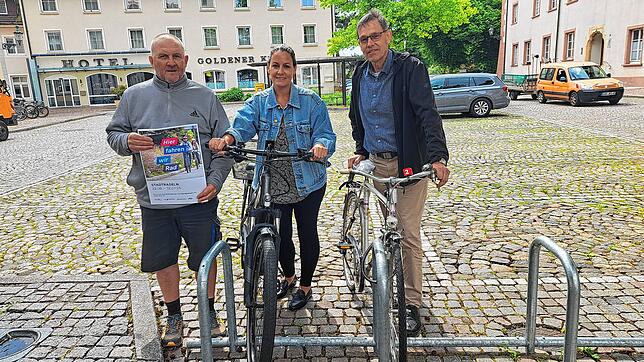 Jetzt startet auch in Bad Säckingen eine weitere Ausgabe des Stadtradelns. Auf dem Bild die Initiatoren (von links): Radbeauftragter ...