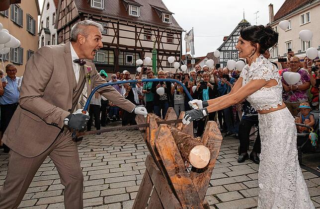 Bild 2: Anita Hofmann hat im Meßkircher Rathaus "Ja" gesagt