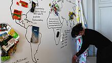 In der Villa Bosch gibt es die Ausstellung „Patchwork Heimat“.