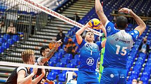 Seit Schließung der ZF-Arena spielten die Volleyballer in der Messehalle A1 &ndash; die Übergangslösung wurde nicht zur Dauerlösung. ...