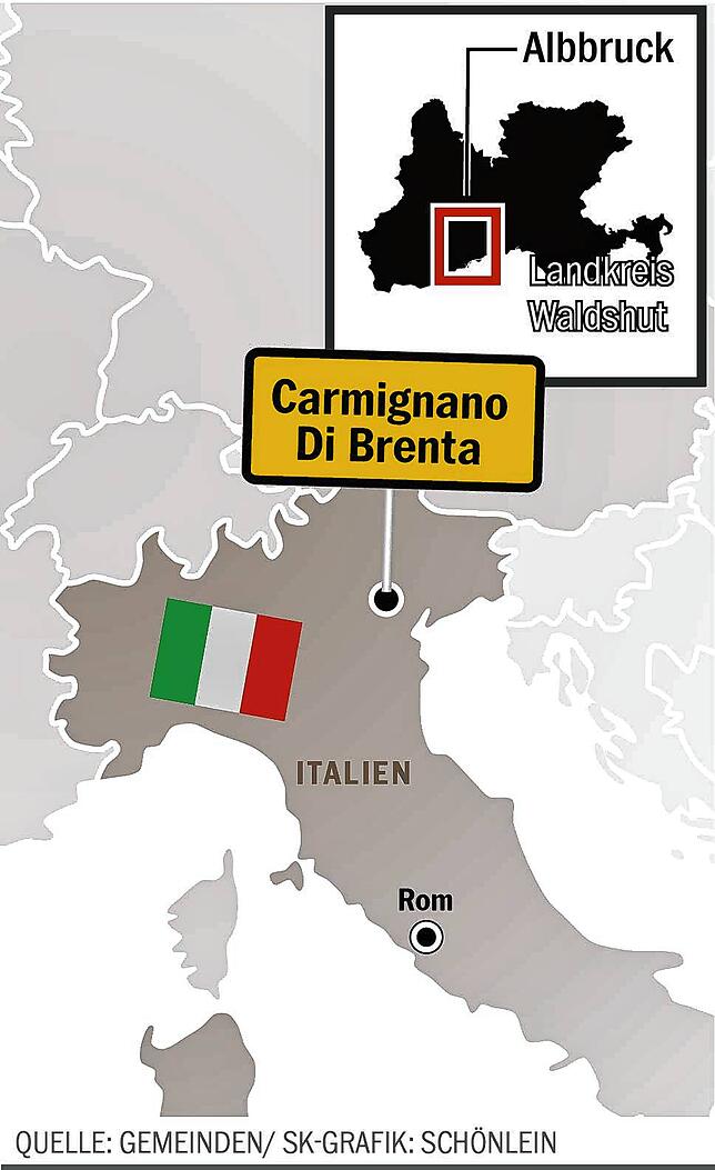 Bild 1: In Carmignano di Brenta gibt es auch eine Papierfabrik