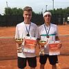 Europameister: Justin Schlageter (rechts) vom TC Dogern gewann in Moskau den Titel im U16-Doppel mit Moritz Hoffmann vom TC Ketsch. ...