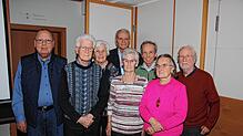 Die fleißigsten Wanderer der Seniorenwandergruppe Harpolingen (von links): Walter Baumgartner, Josef Dietzig, Hedwig Döbele, Reinhard ...