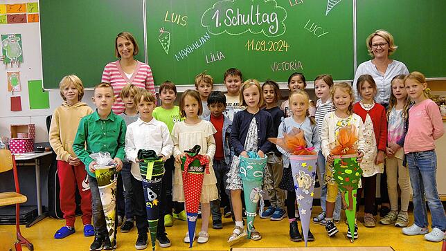 Überlingen Burgbergschule, Klasse 1/2c mit ihren Klassenlehrerinnen Mareike Wolks und Bettina Högner