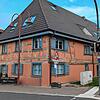 Das Apart-Hotel liegt an der Hauptstraße (B34) in Ludwigshafen bei der Fußgängerampel. (Archivbild)
