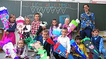 Grundschule Peterzell, Klasse 1: Die erste Klasse der Grundschule Peterzell mit Klassenlehrerin Martina Fleig.