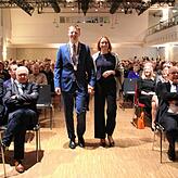 Oberbürgermeister Simon Gröger und seine Frau Anita beim Neujahrsempfang der Stadt Radolfzell.