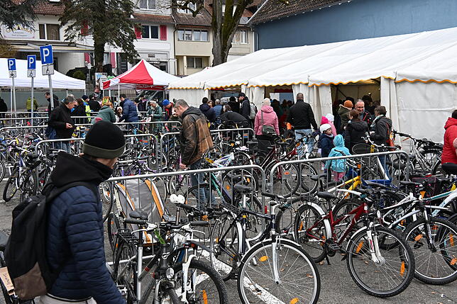 Bild 2: Über Fahrräder auf dem Fahrradmarkt in Tiengen: Ein Paradies für Radliebhaber