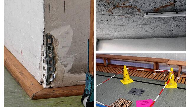 Bild : Ein wirtschaftlicher Totalschaden: So sieht die marode Ratoldusturnhalle von innen aus