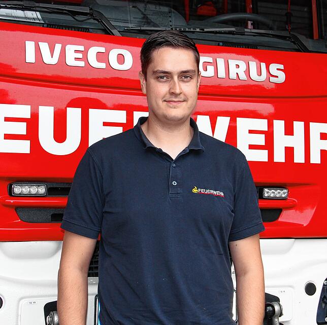 Tobias Rosen von der Feuerwehr Gaienhofen.