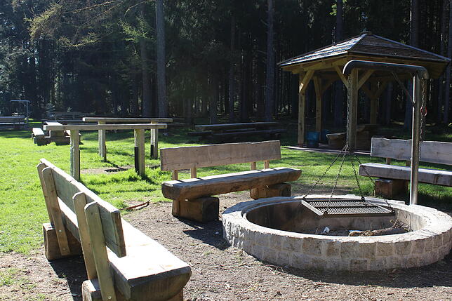 Der Grillplatz im Stockwald bei St. Georgen.