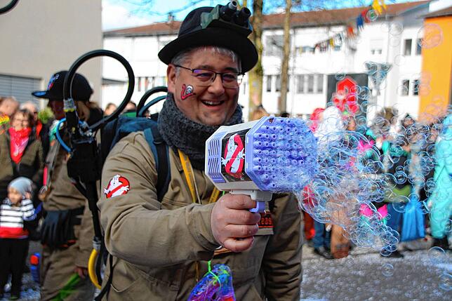 Als freie Narren sind die Schnecken aus Ofteringen, im Bild Andreas Merk, auch dieses Jahr wieder unterwegs in der Gemeinde Wutöschingen.