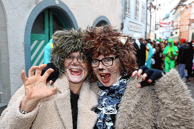 Bild 10: Buntes Treiben in den Gassen &ndash; Narren erobern bei der Straßenfastnacht die Stadt